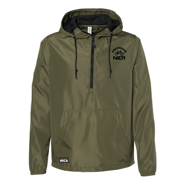 Arkansas NICA Bicycle Wheel Windbreaker Front