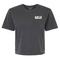 NICA GRiT Groovy Crop Tee - Vintage Coal Front