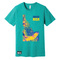 Idaho NICA Trippy Topo Tees - Heather Sea Green