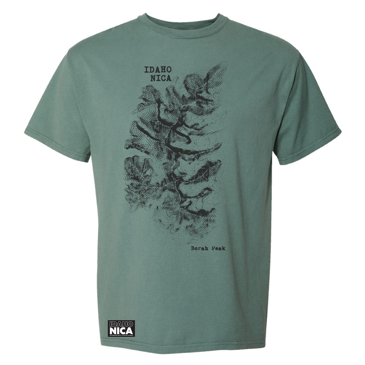 Idaho NICA Borah Peak Tees - Cypress Green