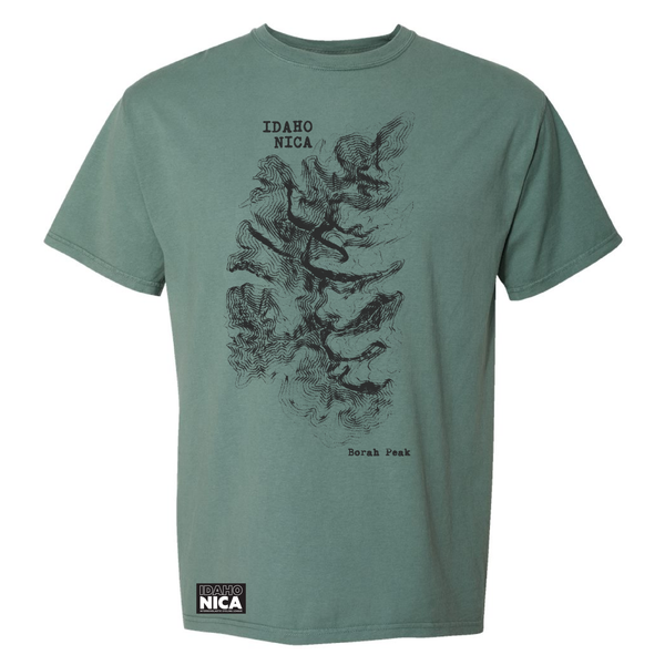 Idaho NICA Borah Peak Tees - Cypress Green