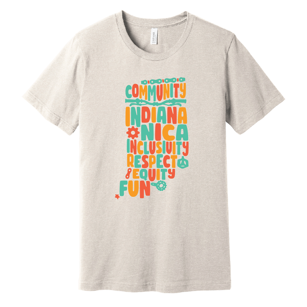 Indiana NICA Values Tees - Heather Dust