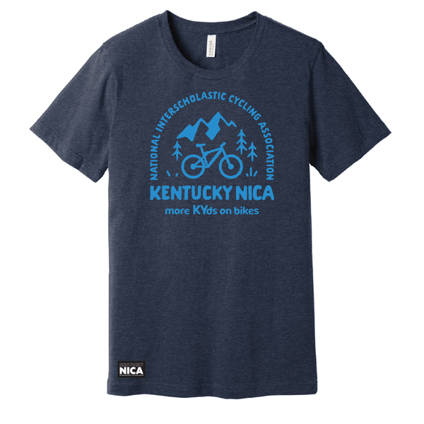 Kentucky NICA More KYds on Bikes Tee - Heather Navy
