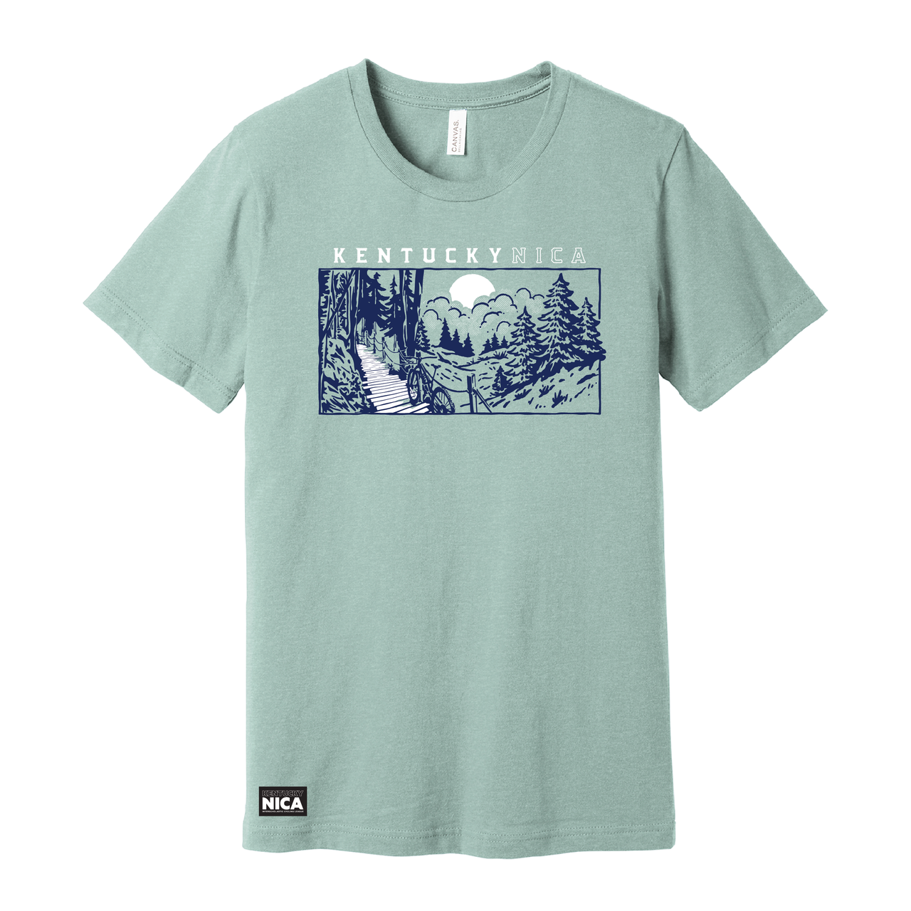 Kentucky NICA No Ripcord Tee - Heather Dusty Blue