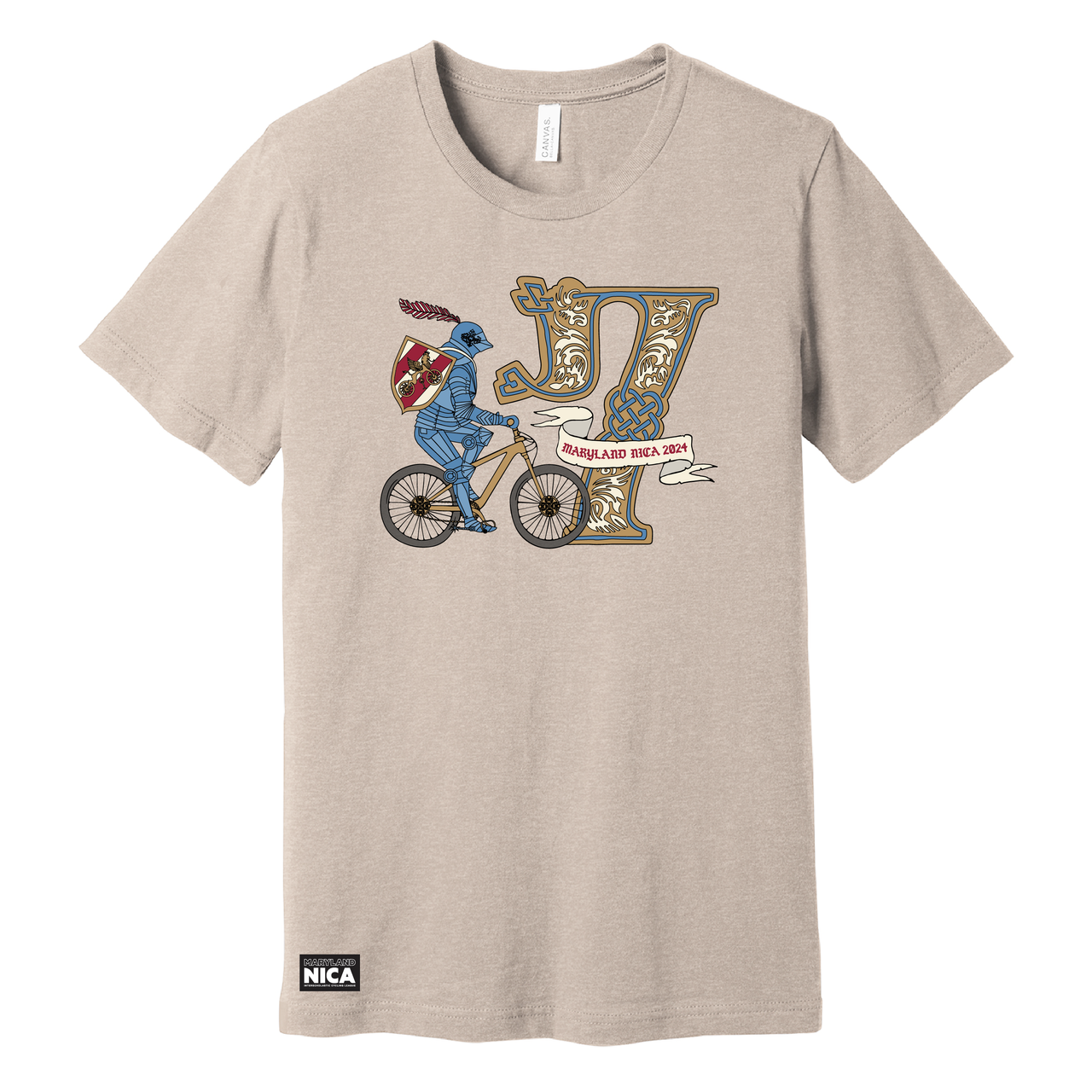Maryland NICA A Knights Tale Tee - Heather Tan