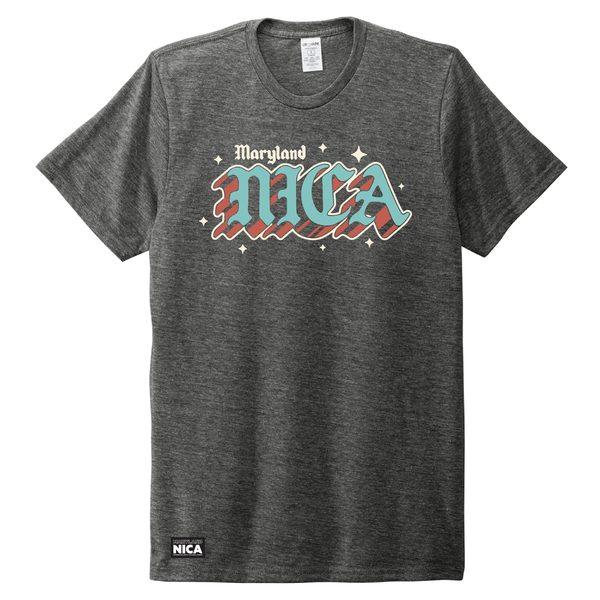 Maryland NICA Old English Tee - Terrain Grey