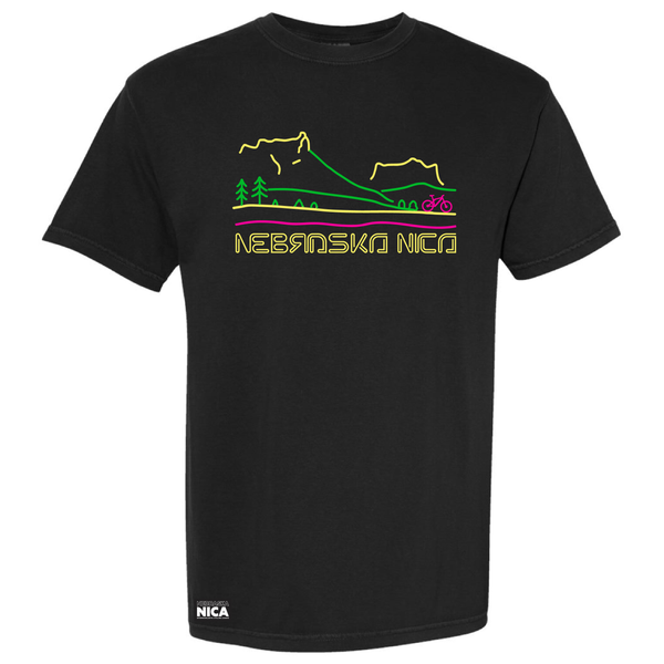 Nebraska NICA Neon Landscape Tee