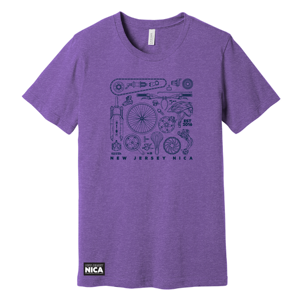 New Jersey NICA Bike Parts Tees