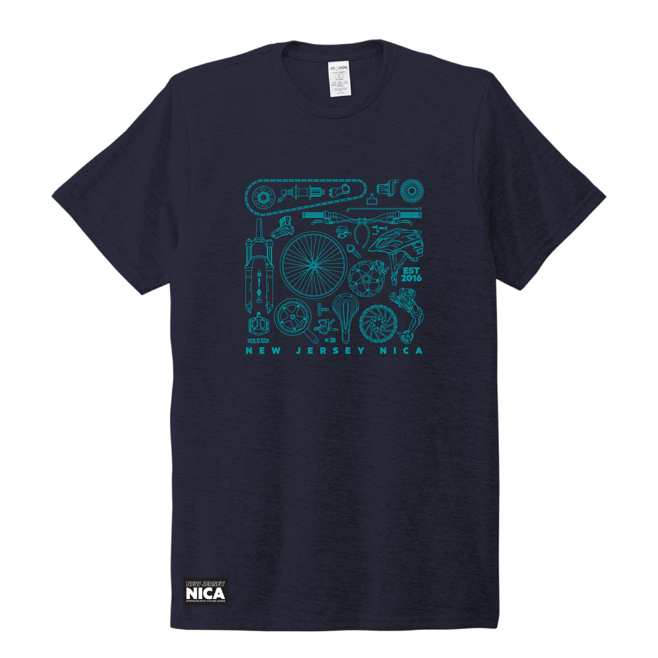 New Jersey NICA Bike Parts Tees