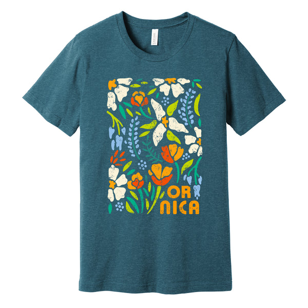 Oregon NICA Floral Tee