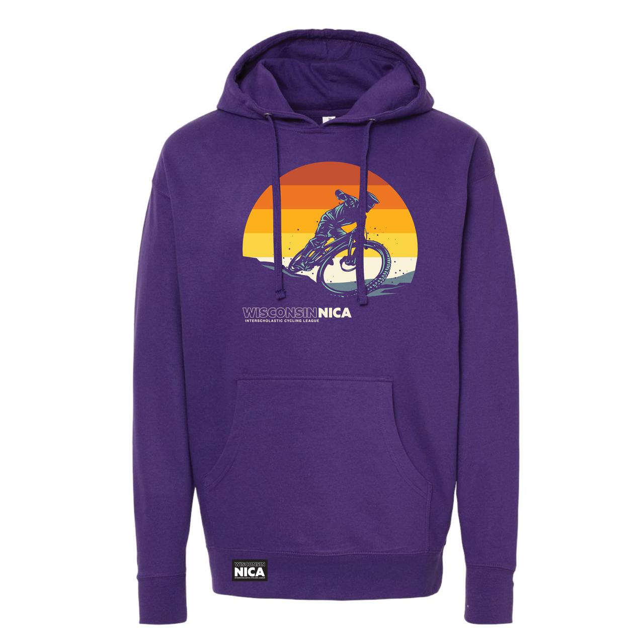 Wisconsin NICA Sunset Shred Hoodie - Purple