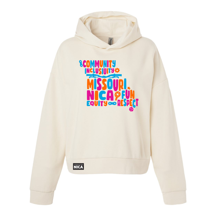 Missouri NICA Values Women's Crop Hoodie