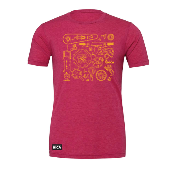 North Carolina NICA Bike Parts Tees