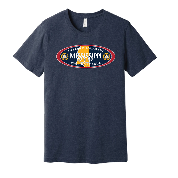 Mississippi NICA Oval Logo Tee - Heather Navy