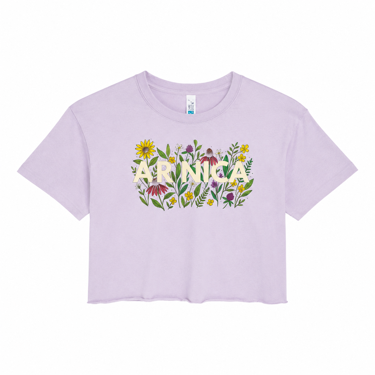 Arkansas NICA Wildflowers Cropped Tee