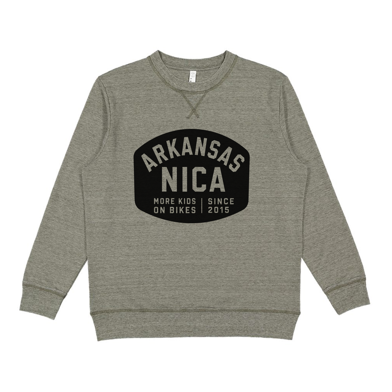 Arkansas NICA Bold Stamp Crewneck Sweatshirt