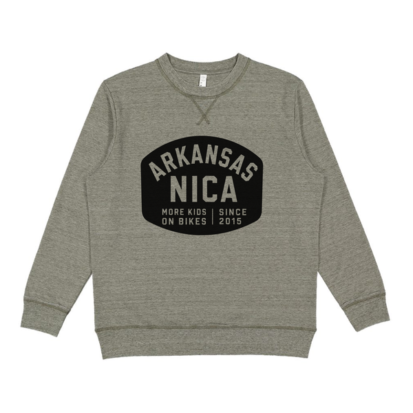 Arkansas NICA Bold Stamp Crewneck Sweatshirt