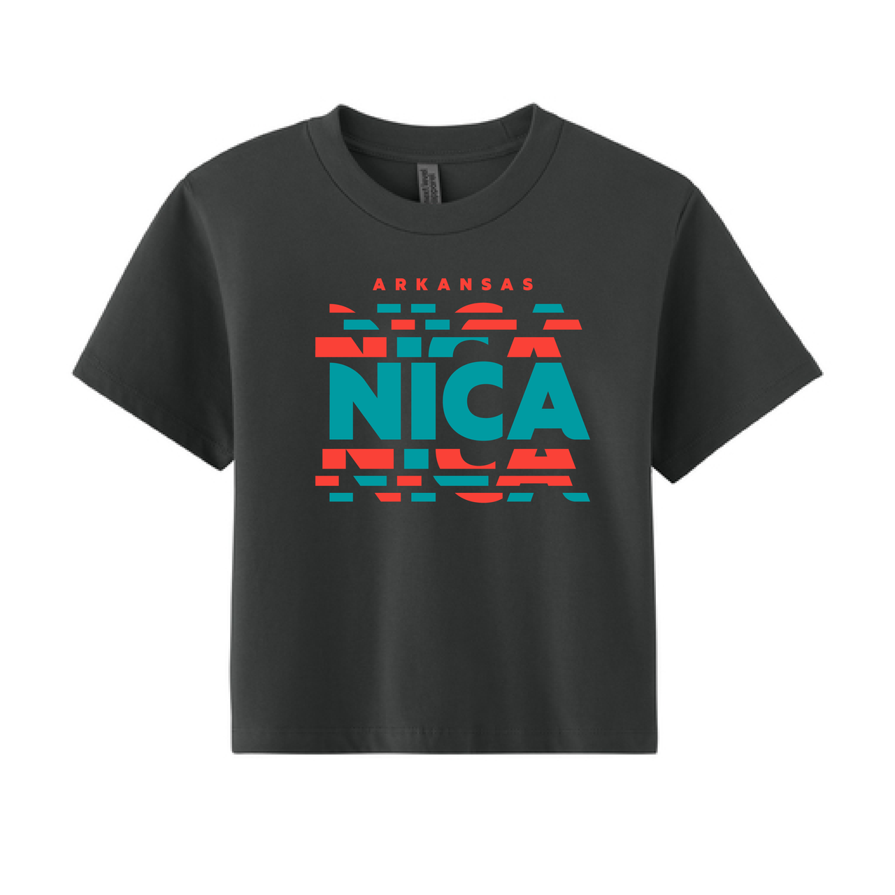 Arkansas NICA Sidewall Slice Boxy Tee