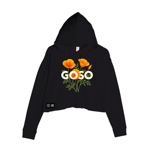 Golden State South NICA California Poppies Crop Hoodie