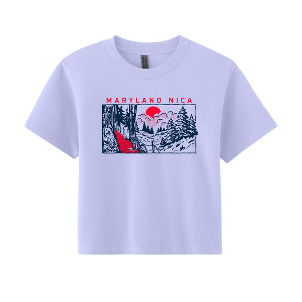 Maryland NICA High Ground at Deep Creek Heavyweight Boxy Crop Tee