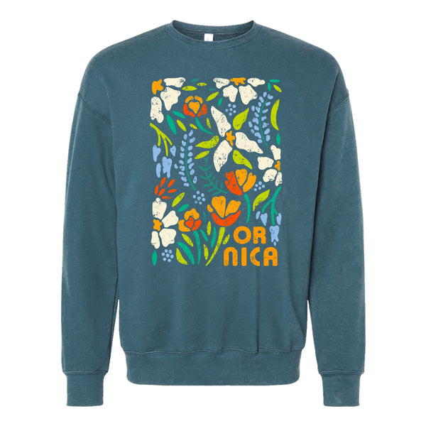 Oregon NICA Floral Sweatshirt