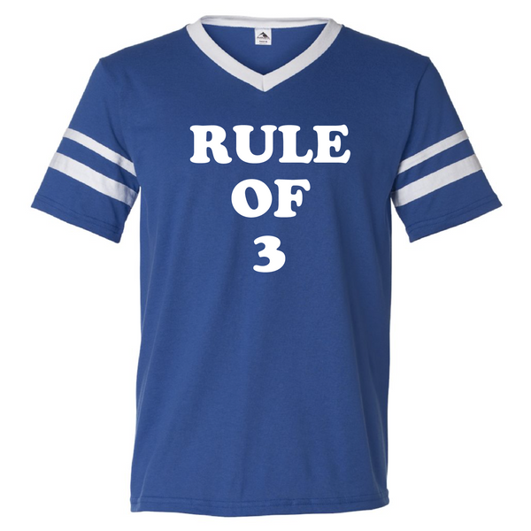 RO3 Vintage Ringer V-Neck Tee