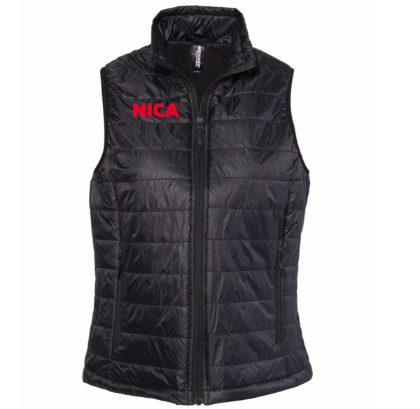 Women's NICA Embroidered Puffer Vest