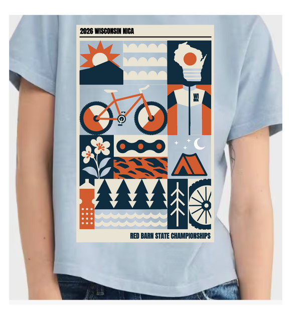 Wisconsin NICA State Championship 2026 Boxy Crop Tee