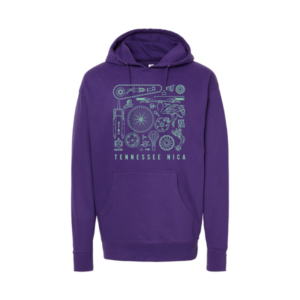Tennessee NICA Bike Parts Hoodie