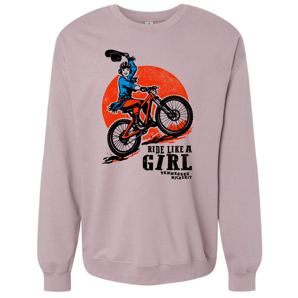 Tennesse NICA Ride Like A Girl Crewneck Sweatshirt