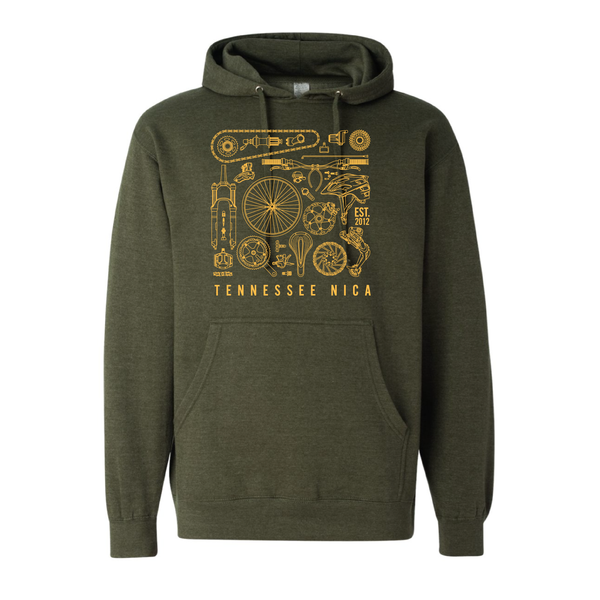 Tennessee NICA Bike Parts Hoodie