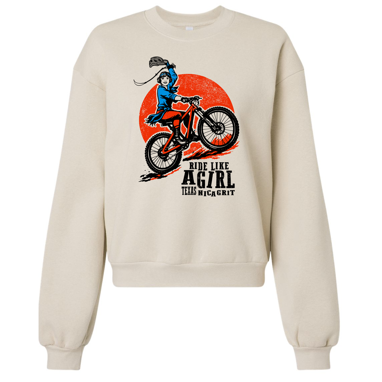 Texas NICA Ride Like a Girl Sweater