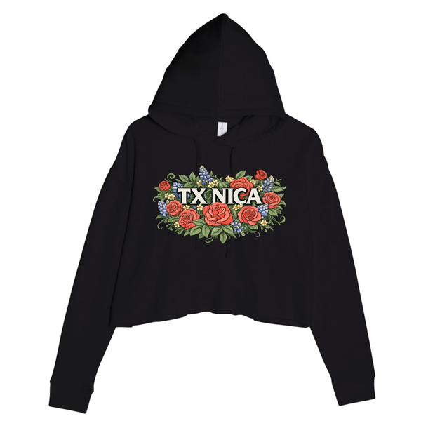 Texas NICA Wildflower Cropped Hoodie