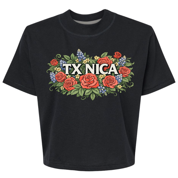 Texas NICA Wildflower Cropped Tee