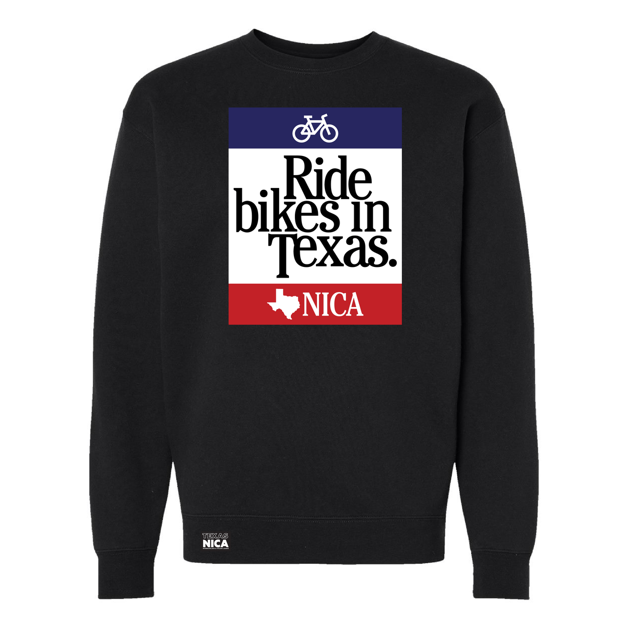 Texas NICA Ride Bikes in Texas Sweater