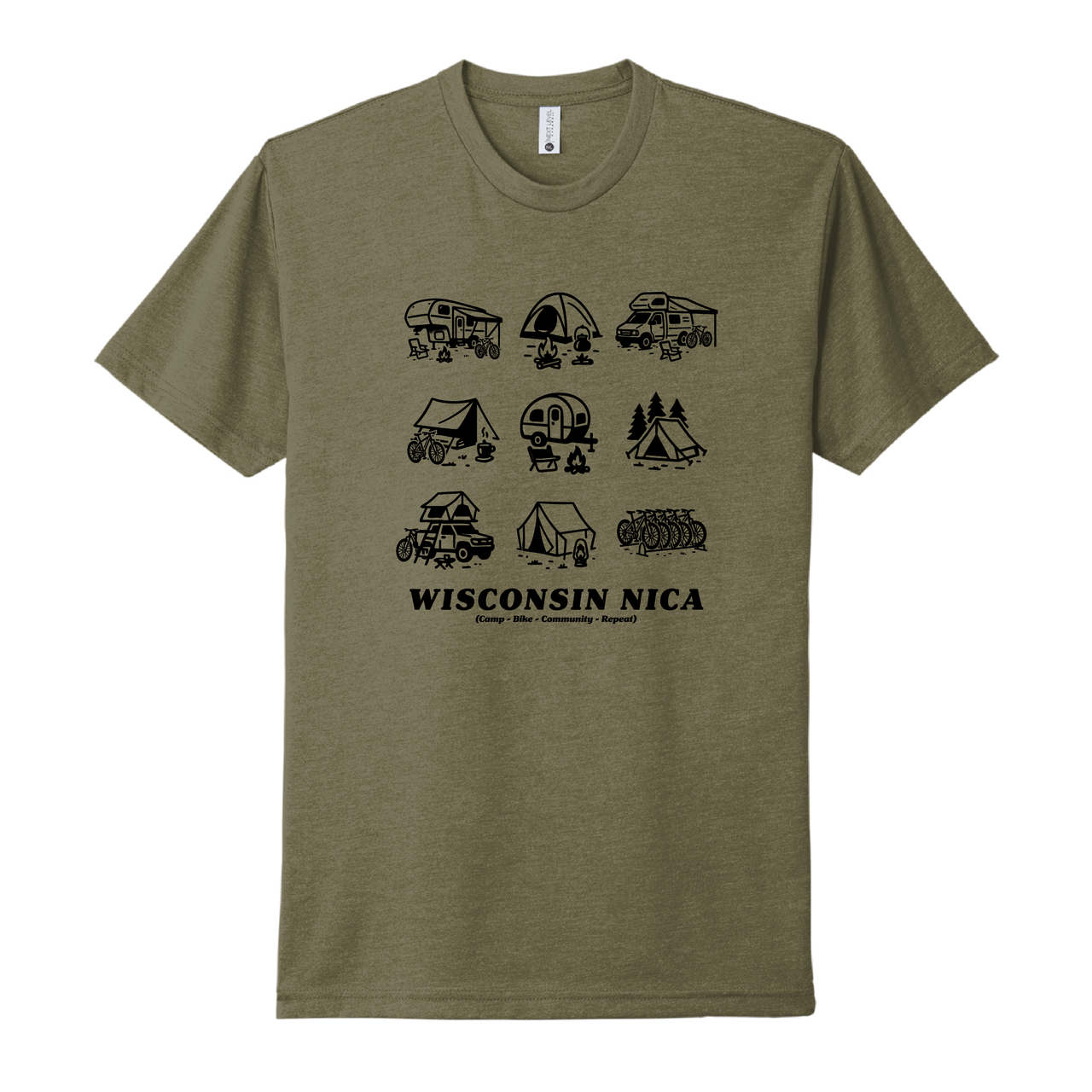 Wisconsin NICA Camp-Bike-Community-Repeat Tee