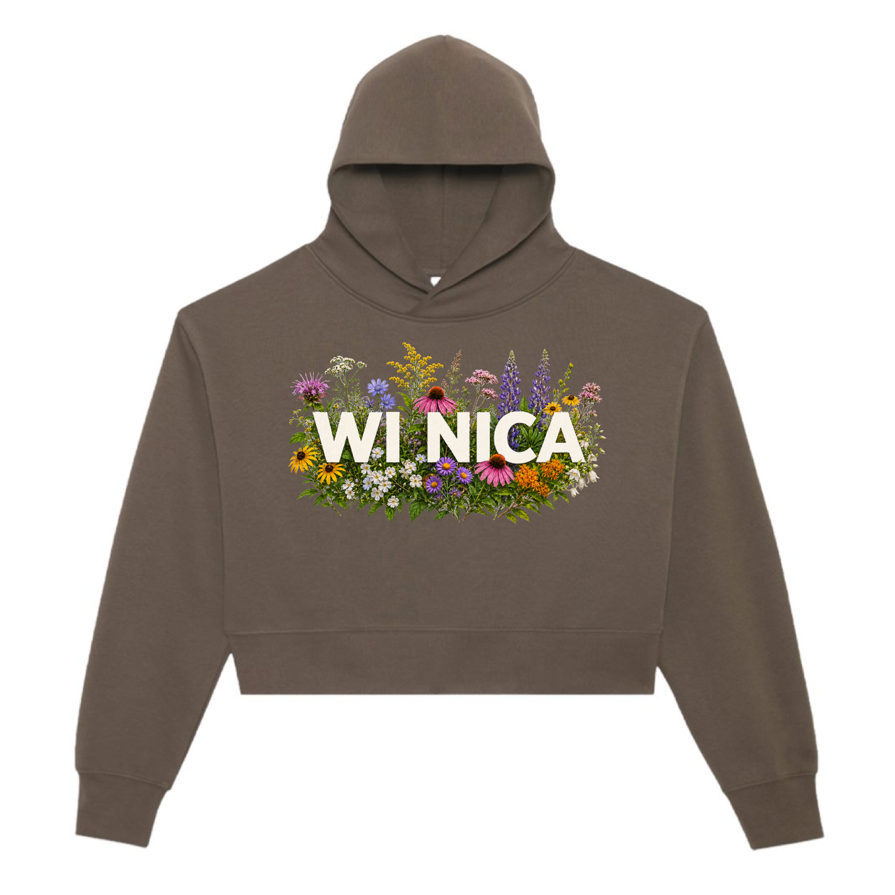 Wisconsin NICA Flora Cropped Hoodie