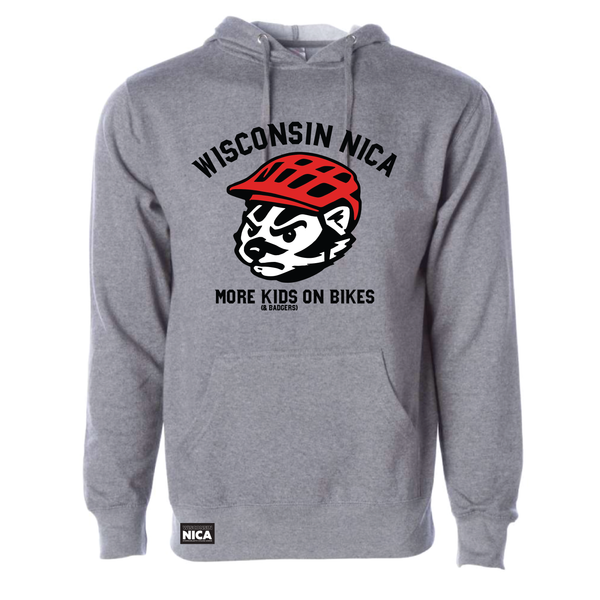 Wisconsin NICA More Badgers on Bikes Hoodie