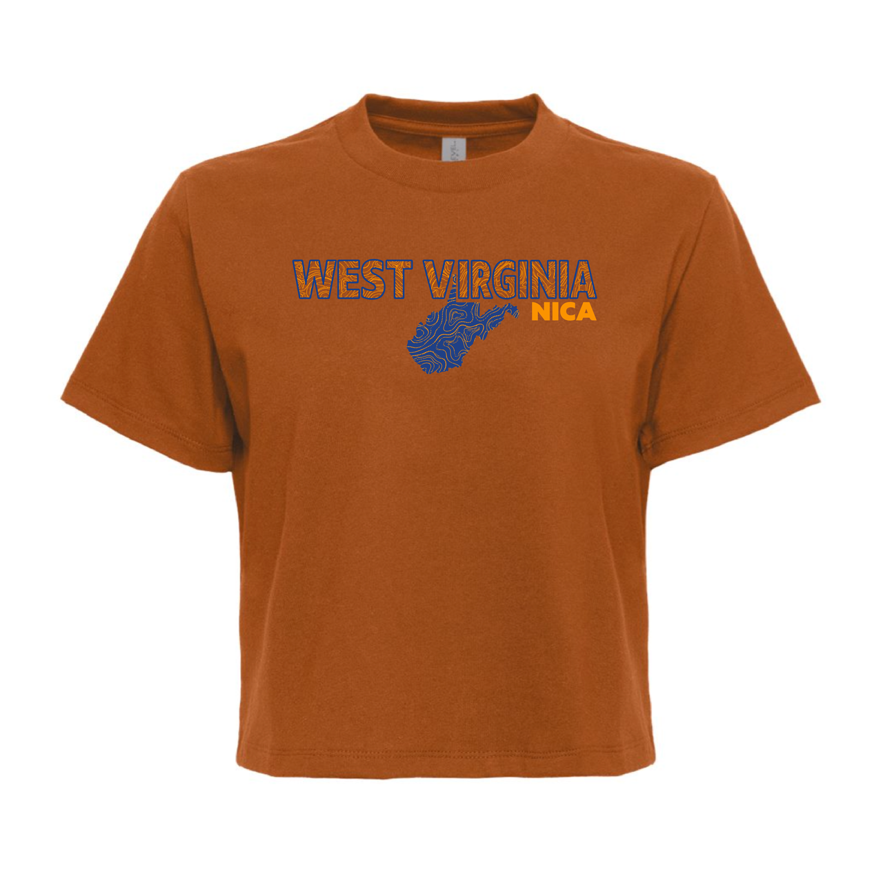 West Virginia NICA Topo Boxy Tee