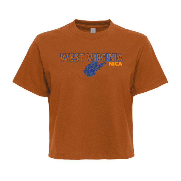 West Virginia NICA Topo Boxy Tee
