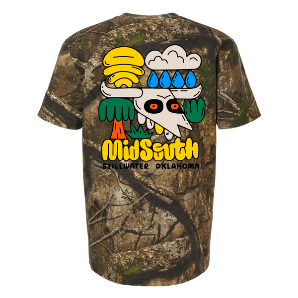 MidSouth Cow Skull Camo T-Shirt